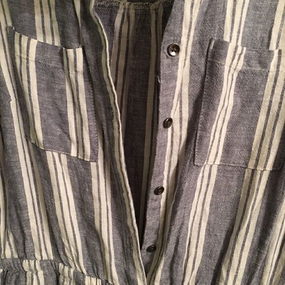 Kelly Renee LINEN & RAYON Pocket Shorts Romper - Picture 3 of 6